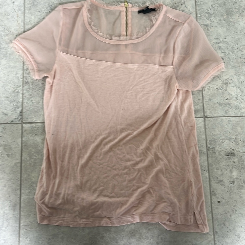 Beautiful pink mesh top
